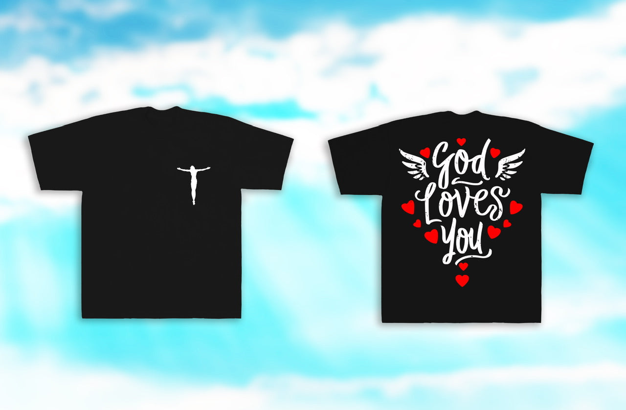 GOD Loves You Heavyweight Tee