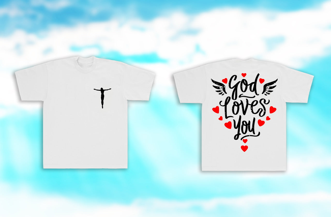 GOD Loves You Heavyweight Tee